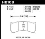 Hawk DTC-80 AP Racing 20mm Race Brake Pads - Image 2