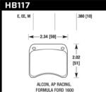 Hawk AP Racing CP3696 Black Race Brake Pads - Image 2