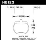 Hawk 1997 BMW E36 M3 Blue 9012 Race Front Brake Pads - Image 2