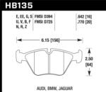 Hawk 95-02 BMW M3 Performance Ceramic Street Front Brake Pads - Image 2