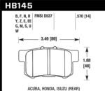Hawk 87-93 BMW 325i / 85-87 BMW 535i Blue 42 Rear Brake Pads - Image 2
