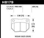 Hawk 04-10 BMW 535i/545i/550i / 04-10 645Ci/650i /02-09 745i/745Li/750  DTC-30 Race Rear Brake Pads - Image 2