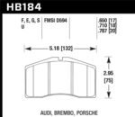 Hawk 93-94 Porsche 911 3.6L Turbo Front ER-1 Brake Pads - Image 2