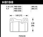 Hawk 87-89 Porsche 924 2.5L S Rear ER-1 Brake Pads - Image 2