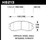 Hawk 1st Gen DSM Performance Ceramic Street Front Brake Pads - Image 2