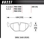 Hawk DTC-80 76-88 Chevy Camaro Rear Race Brake Pads - Image 2