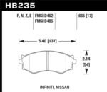 Hawk 91-96 Infiniti G20/ Nissan 240SX/ Sentra HPS Street Front Brake Pads - Image 2
