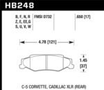 Hawk DTC-80 97-02 BMW Z3/03-08 BMW Z4 Rear Race Brake Pads - Image 2