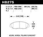 Hawk 95-99 Ford Taurus Sho / 01-07 Ford Taurus HPS Street Front Brake Pads - Image 2