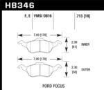 Hawk 00-04 Audi A6 Quattro/00-03 A8 Quattro / 03-05 VW Passat Blue 9012 Front Race Brake Pads - Image 2