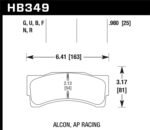Hawk 14-16 BMW M235i 3.0L HPS 5.0 Front brake pads - Image 2
