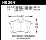 Hawk 2010-2013 Audi A3 TDI HPS 5.0 Rear Brake Pads - Image 3
