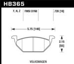 Hawk Performance Ceramic Street Brake Pads - Image 2