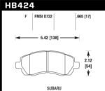 Hawk Subaru HPS Street Front Brake Pads - Image 2