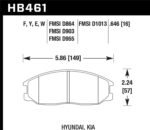 Hawk 01-06 BMW 330Ci / 01-05 330i/330Xi / 01-06 M3 Blue 9012 Front Race Brake Pads - Image 2