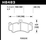 Hawk 2013 Porsche 911 Turbo S HPS 5.0 Front Brake Pads - Image 2