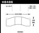 Hawk BMW 330Ci/330i/330Xi/M3/X3/Z4 DTC-70 Front Race Pads - Image 2