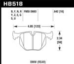 Hawk BMW 135i DTC-60 Race Rear Brake Pads - Image 2