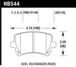 Hawk 06 Audi A6 Quattro Avant/06-09 A6 Quattro HT-10 Rear Brake Pads - Image 2