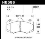 Hawk AP Racing CP7040 HPS Street Brake Pads - Image 2