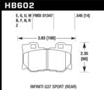 Hawk 09-11 Corvette Z06/09-13 ZR-1 (w/Carbon Ceramic Brakes & Iron Rotor) Rear DTC-70 Brake Pads - Image 2
