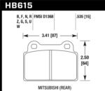 Hawk 04-10 BMW 535i/545i/550i / 04-10 645Ci/650i /02-09 745i/745Li/750  DTC-70 Race Rear Brake Pads - Image 2