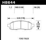 Hawk LTS Street Brake Pads - Image 2