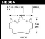Hawk Porsche 911 ER-1 Endurance Racing Brake Pads (Works with Iron/Metal Rotors) - Image 2
