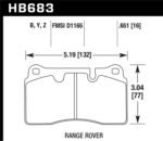 Hawk 06-09 Land Rover Range Rover/Range Rover Sport HPS 5.0 Front Brake Pads - Image 2
