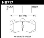 Hawk HP Plus AP Racing Brake Pads - Image 2