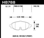 Hawk 15-17 VW Golf / Audi A3/A3 Quattro HP+ Street Front Brake Pads - Image 2