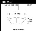 Hawk 15 Ford F-150 HPS 5.0 Rear Brake Pads - Image 2