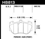 Hawk 13-15 Audi RS5 Performance Ceramic Street Front Brake Pads - Image 2