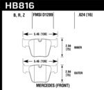 Hawk 08-14 Mercedes-Benz CL63 AMG/CL65 AMG HPS 5.0 Front Brake Pads - Image 2