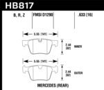Hawk 08-14 Mercedes-Benz CL63 AMG/CL65 AMG Performance Ceramic Street Rear Brake Pads - Image 2