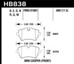 Hawk 14-17 Mini Cooper S HP+ Front Brake Pads - Image 2