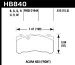 Hawk 2016 Audi S3 DTC-60 Front Brake Pads - Image 2