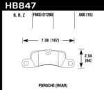 Hawk 11-18 Porsche Cayenne Performance Ceramic Rear Brake Pads - Image 2