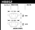 Hawk 05-09 Jaguar XJR / 10-15 Jaguar XJ HPS Street Front Brake Pads - Image 2