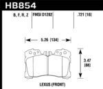 Hawk 07-17 Lexus LS460 / 08-16 Lexus LS600h HPS 5.0 Front Brake Pads - Image 2