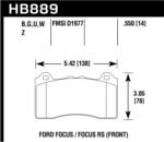 Hawk 2016 Audi S3 DTC-30 Front Brake Pads - Image 2