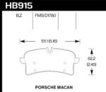 Hawk 16-18 Porsche Macan HPS 5.0 Street Rear Brake Pads - Image 2