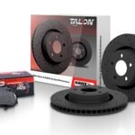 Hawk Talon 2002 Chevy Avalanche 2500 Cross Drilled & Slotted Rotors w/ Hawk HPS 5.0 Pads (Rear)