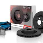 Hawk Talon 1994 Volvo 850 Cross Drilled & Slotted Rotors w/ HPS Pads (Rear)