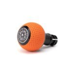 BFI GS2 Heavy Weight Shift Knob - Porsche 964/997 Manual - Arancia Mira Orange Air Leather / Black Anodized