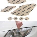 Lamin-X Mercedes E-Class Coupe (10-13) Headlight Covers with Round Fogs