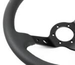 Renown 100 Dark Black Perforated Leather Black Stitching  Steering Wheel - Image 2