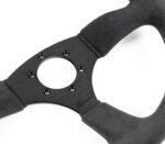 Renown 130R Dark Black Alcantara Suede Black Stitching  Steering Wheel - Image 3