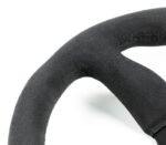 Renown 130R Dark Black Alcantara Suede Black Stitching  Steering Wheel - Image 2