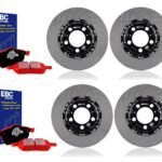 EBC 2 Piece SG Racing Rotor Set W/ Redstuff Pads - Porsche / 991 / 992 / 911 Turbo / Turbo S (Front 380x34mm & Rear 380x30mm)